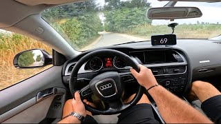 AUDI A5 Coupe 27 TDI 2008 187HP  POV TEST DRIVE [upl. by Buderus]