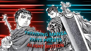 Trending Manga Presets  Alight Motion XMLQR CODE [upl. by Eltsyek19]