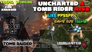 🔥HOW TO PLAY UNCHARTED 4 amp TOMB RIDER ON ANDROID  RISE OF THE TOMB RIDER MOBILE GAMEPLAY [upl. by Yreme]