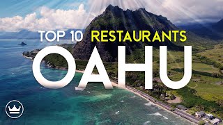 The Top 10 BEST Restaurants on Oahu Hawaii 2024 [upl. by Cicily]