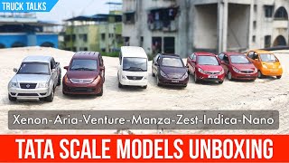 Tata Motors All Scale Models Cars  UNBOXING 🔥🔥 Diecast Scale Models [upl. by Ellenaej]