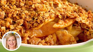 Professional Baker Teaches You How To Make APPLE CRISP [upl. by Tserof747]