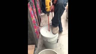 How to mix glazes or slip in a bucket [upl. by Eninaej209]