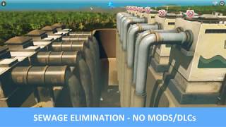 How to stop Water Pollution  Cities Skylines No Mods or DLC [upl. by Luanne]