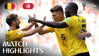 Belgium v Tunisia  2018 FIFA World Cup  Match Highlights [upl. by Hakaber]