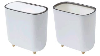 Waste bin high capacity durable pressing type garbage can trash can [upl. by Tahp]