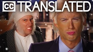 TRANSLATED Donald Trump vs Ebenezer Scrooge Epic Rap Battles of History CC [upl. by Anhsirk]