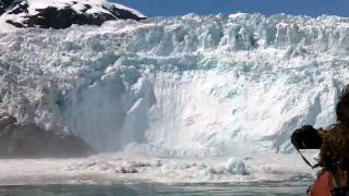 Glacier Calving Huge Wave [upl. by Crystie5]