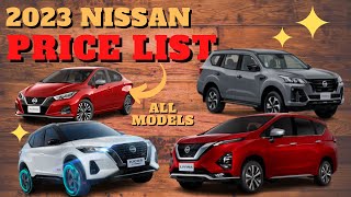 Nissan Price List 2023 Philippines  All Models [upl. by Cherish683]