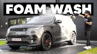 Cleaning a 2023 Range Rover Sport  Foam Wash [upl. by Yanad477]