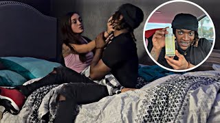 COMING HOME SMELLING LIKE ANOTHER WOMAN PRANK ON GIRLFRIEND  SHE SLAPPED ME 😱 [upl. by Kresic244]