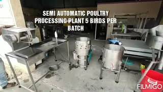 Poultry processing Shop Model Plant 500 BPD Video [upl. by Toffic]