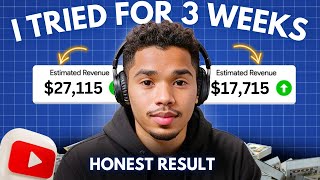 I TRIED YouTube Automation For 3 WEEKS YouTube Short Automation  Honest Results [upl. by Thaddaus406]