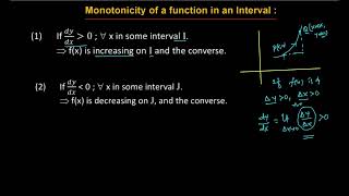 Monotonicity of a function in an interval [upl. by Nodle]