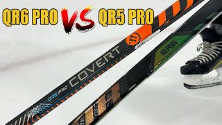 Warrior Covert QR6 Pro vs QR5 Pro hockey stick review  Which twig should you get [upl. by Attenat]