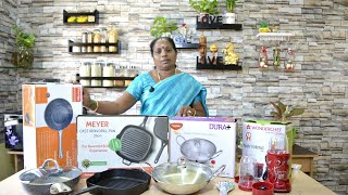 நம் கிட்சனுக்கு வாங்கிய புது பொருட்கள் New Kitchen Items Ammaveetusamayal [upl. by Orel]