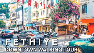 Fethiye Downtown Walking Tour Turkey 4k [upl. by Merrick33]