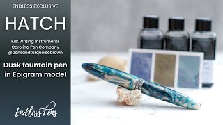 Kilk x pensandturquoisebrown Dusk  Epigram Fountain Pen [upl. by Schnabel430]