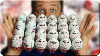 Kinder Überraschung 24 Üeier Unboxing 40 Jahre Die Überraschungsparty [upl. by Ifill]