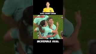 Incredible goal  Cooney Cross  Matildas vs Alemania Frauen goals womensfootball shortvideo [upl. by Ciryl]