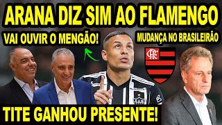 ARANA DIZ SIM PARA OUVIR O FLAMENGO TITE GANHA PRESENTE DO MENGÃO MUDANÇA NO BRASILEIRÃO 2024 E [upl. by Fen664]