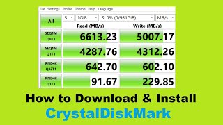 How to Download amp Install CrystalDiskMark in Windows 10 [upl. by Afihtan]