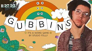 Start Your Morning with Gubbins A Word Game l 112723 [upl. by Esiuol532]