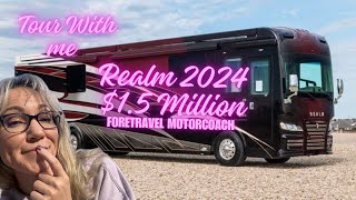 RV Tour Realm 2024 Foretravel Motorcoach Luxury Recreational Vehicle Travel in style [upl. by Keelia129]