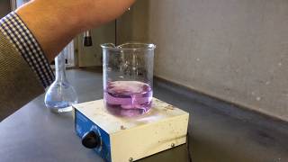 Chemical experiment Complex titration with EDTA [upl. by Jews646]