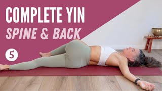 1Hr Yin Yoga For Spine amp Back  Complete Yin 5 [upl. by Leff]