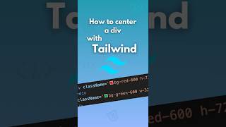 How to center a div with tailwind 🔥 javascript react interview developer coding programming [upl. by Asher552]