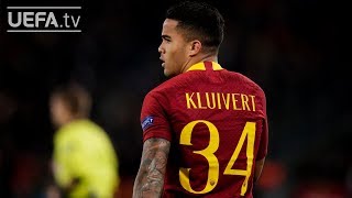 Why does Justin Kluivert wear 34 at Roma [upl. by Llehsem]