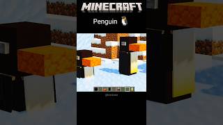 Minecraft penguin 🐧😱 Minecraft viral build hack 🍷🗿shorts minecraft viralvideo [upl. by Lindbom]