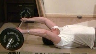 How To Do Barbell Pullovers At Home [upl. by Crispa]