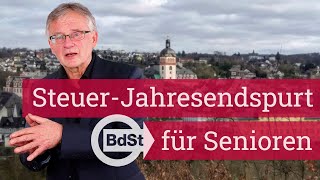 Steuern sparen Das sollten Senioren bis zum Jahresende noch erledigen [upl. by Edson563]