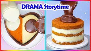 😁 DRAMA Storytime 🌈 Most Satisfying Chocolate Cake Decorating Tutorial [upl. by Anin]