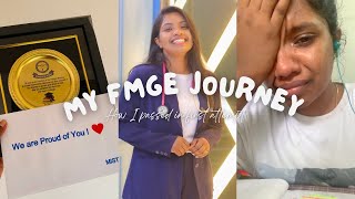 HOW I PASSED IN FIRST ATTEMPT🩺 FMGE RESULT REACTION  MIST ONLINE Class  MBBS VLOG [upl. by Taffy]