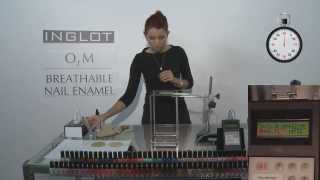 INGLOT O2M Nail Enamel Water Permeability Proven in a Lab Test [upl. by Shelia]