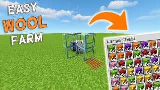 Easy Minecraft Wool Farm For Beginners Step By Step Guide 120 [upl. by Nareht]