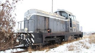 How to start a diesel engine in winter  Maybach LDH70 locomotive December 2011 [upl. by Huesman]