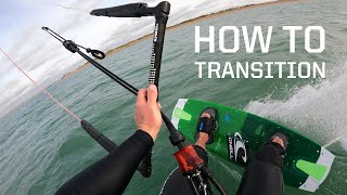 How to turn around  transition kitesurfing [upl. by Nehtan]