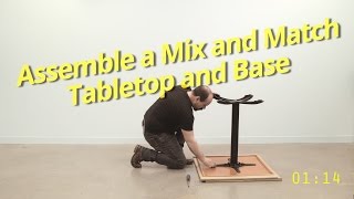 How to Assemble Mix and Match Commercial Table Tops and Commercial Table Bases [upl. by Randi]