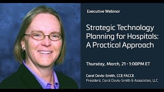 Carol Davis Smith Presents Strategic Technology Planning [upl. by Weihs588]