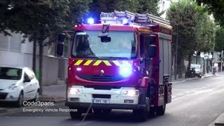 BSPP FPT 18  CS Montreuil  Paris Fire Dept Engine 18 [upl. by Snebur]