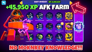 AFK Dart Monkey XP Farm BTD6 NO MONKEY KNOWLEDGE [upl. by Uhej]