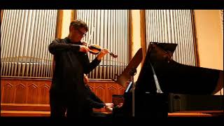 Roman simovic Andrey Gugnin Duo Rstrauss Violin Sonata [upl. by Einnep]