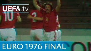 Czechoslovakia v West Germany 1976 UEFA European Championship final highlights [upl. by Mehsah]