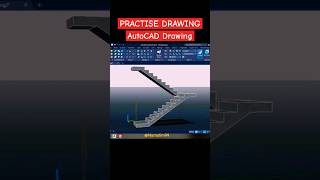 PRACTISE DRAWING  AutoCAD Drawing Tangga [upl. by Aisinoid159]