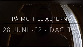 På MC till Alperna Dag 2 28 juni 22 Problem Tanklocket har gått i baklås [upl. by Eenahpets560]