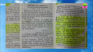 Baptisés Du SaintEsprit  Actes Chapitre 1  Apprendre Le Français  Lire La Bible WithNoushs1hr [upl. by Snoddy]